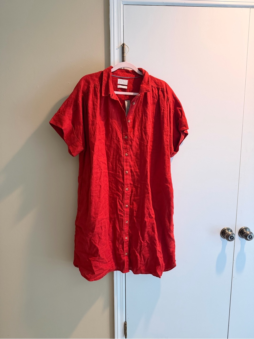 J. CREW Relaxed-fit linen shirt-dress NWT